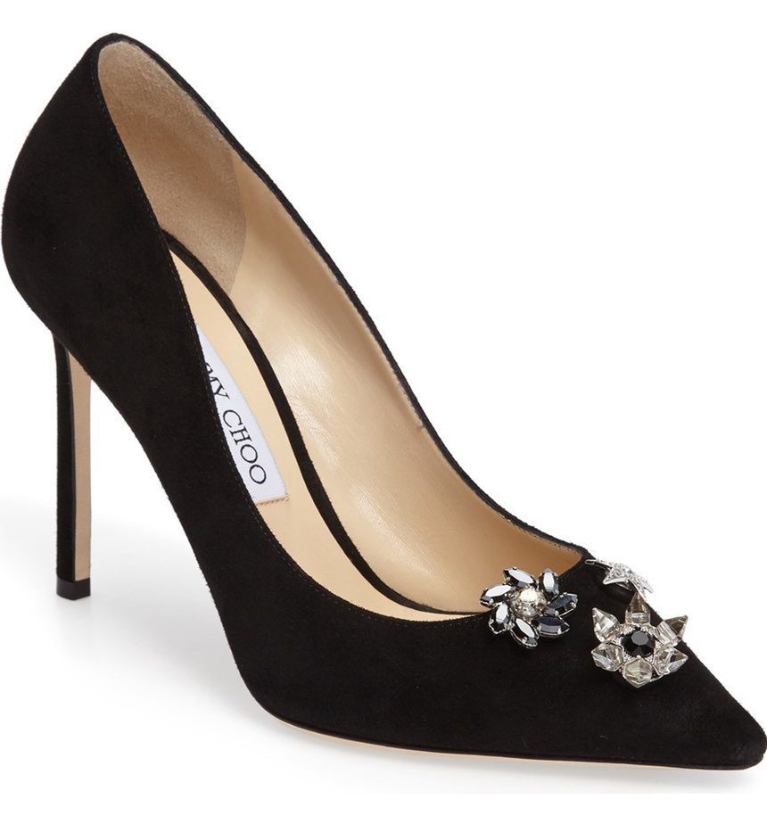 sorte stiletter fra jimmy choo