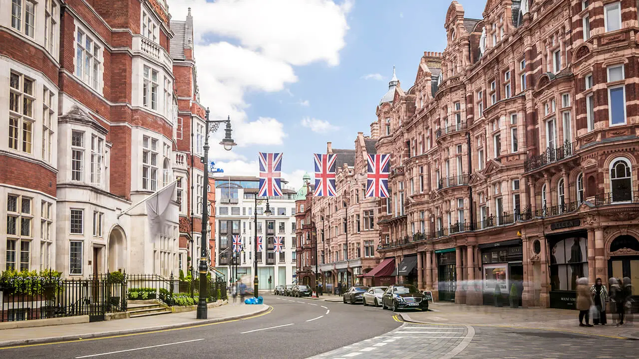 Mayfair Kvarter i London