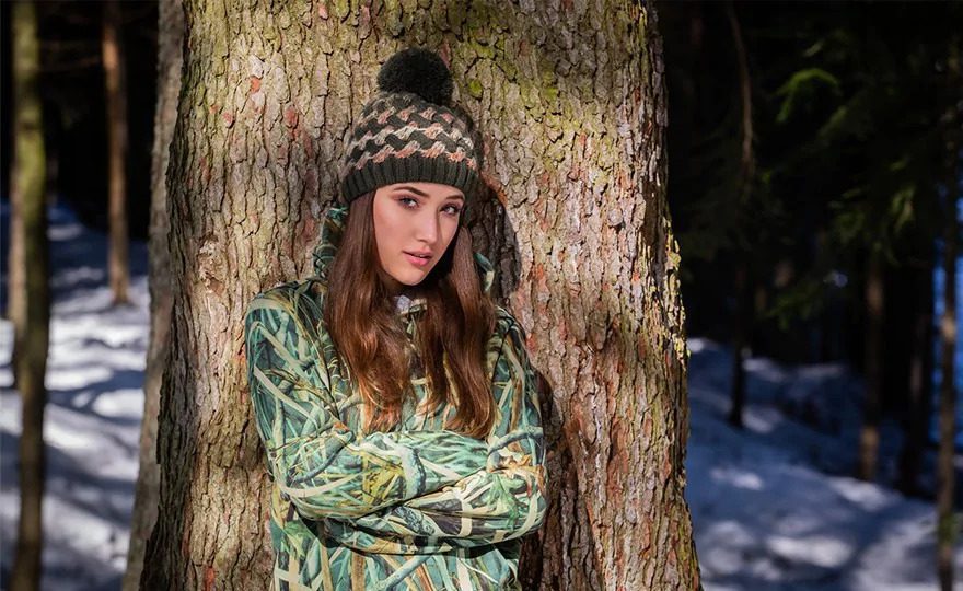 Elegante dame vinterhuer