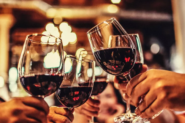 Flasker med italiensk vin