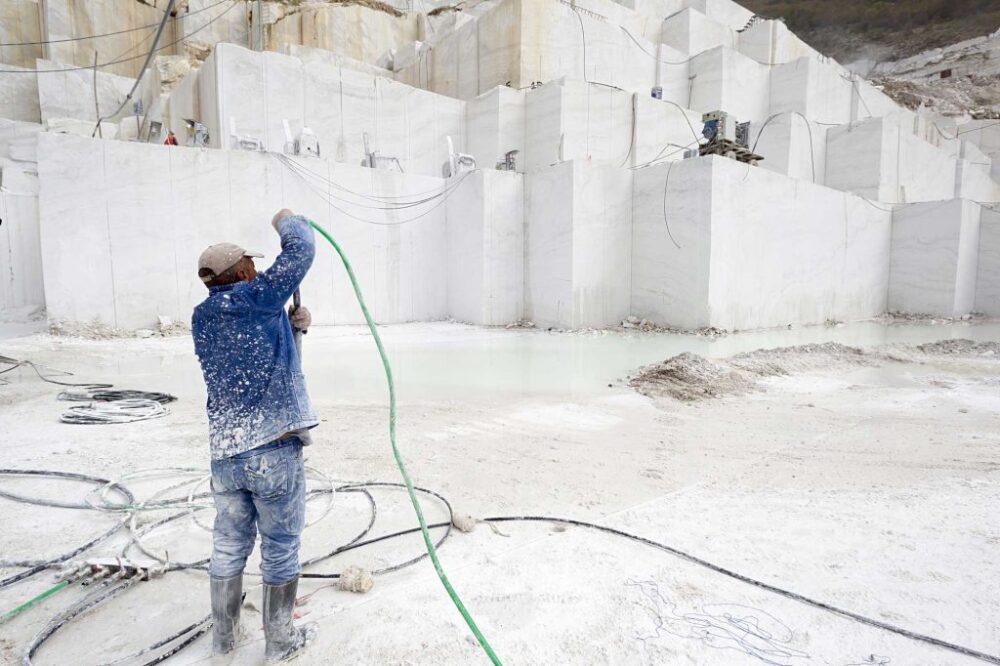 Marmor fra Carrara Udvinding